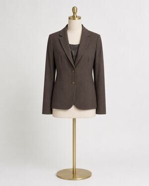 Medium Weight Neutral Womens Blazer